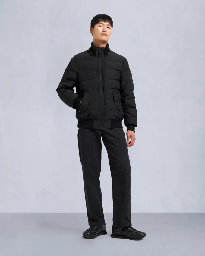 Chaqueta bomber Onyx Scotchtown con ribete de piel de oveja Chaqueta bomber Onyx Scotchtown con ribete de piel de oveja