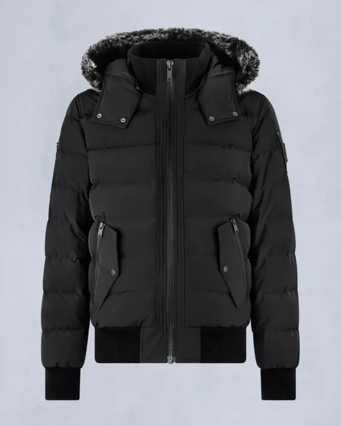 Chaqueta bomber Onyx Scotchtown con ribete de piel de oveja Chaqueta bomber Onyx Scotchtown con ribete de piel de oveja
