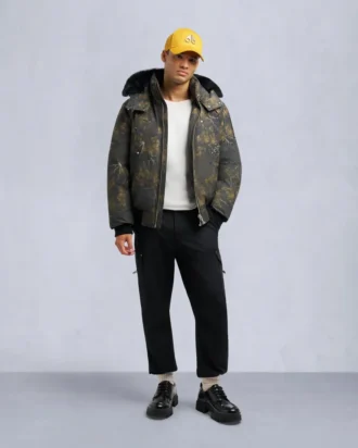 Chaqueta bomber original con ribete de piel de oveja