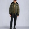Chaqueta bomber original con ribete de piel de oveja Chaqueta bomber original con ribete de piel de oveja