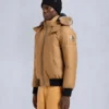 Chaqueta bomber original con ribete de piel de oveja Chaqueta bomber original con ribete de piel de oveja