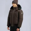 Chaqueta bomber original con ribete de piel de oveja Chaqueta bomber original con ribete de piel de oveja