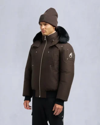 Chaqueta bomber original con ribete de piel de oveja