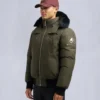 Chaqueta bomber original con ribete de piel de oveja Chaqueta bomber original con ribete de piel de oveja
