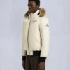 Chaqueta bomber original con ribete de piel de oveja Chaqueta bomber original con ribete de piel de oveja