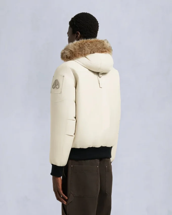 Chaqueta bomber original con ribete de piel de oveja Chaqueta bomber original con ribete de piel de oveja