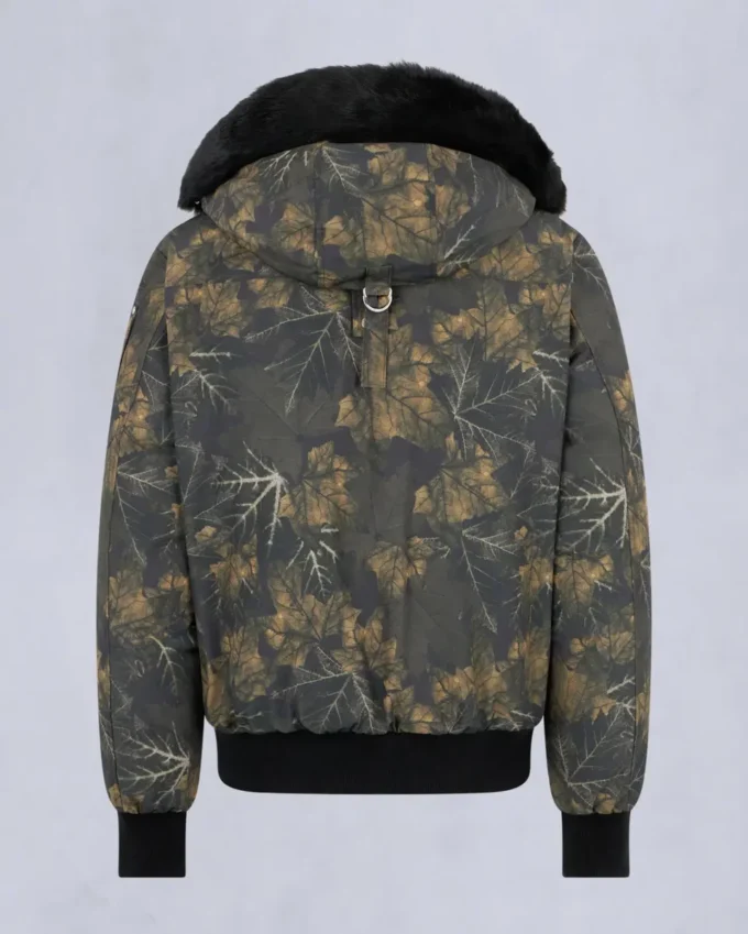 Chaqueta bomber original con ribete de piel de oveja Chaqueta bomber original con ribete de piel de oveja