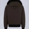 Chaqueta bomber original con ribete de piel de oveja Chaqueta bomber original con ribete de piel de oveja