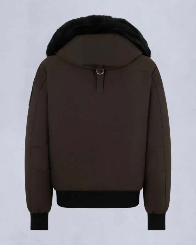 Chaqueta bomber original con ribete de piel de oveja Chaqueta bomber original con ribete de piel de oveja