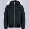 Chaqueta bomber original con ribete de piel de oveja Chaqueta bomber original con ribete de piel de oveja