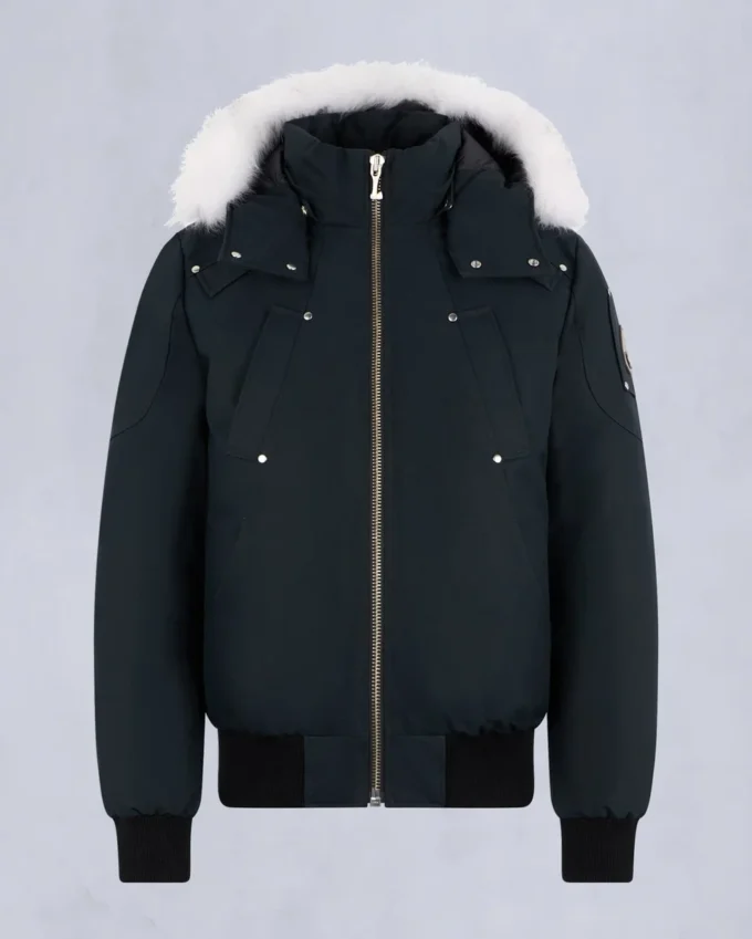 Chaqueta bomber original con ribete de piel de oveja Chaqueta bomber original con ribete de piel de oveja