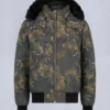 Chaqueta bomber original con ribete de piel de oveja Chaqueta bomber original con ribete de piel de oveja