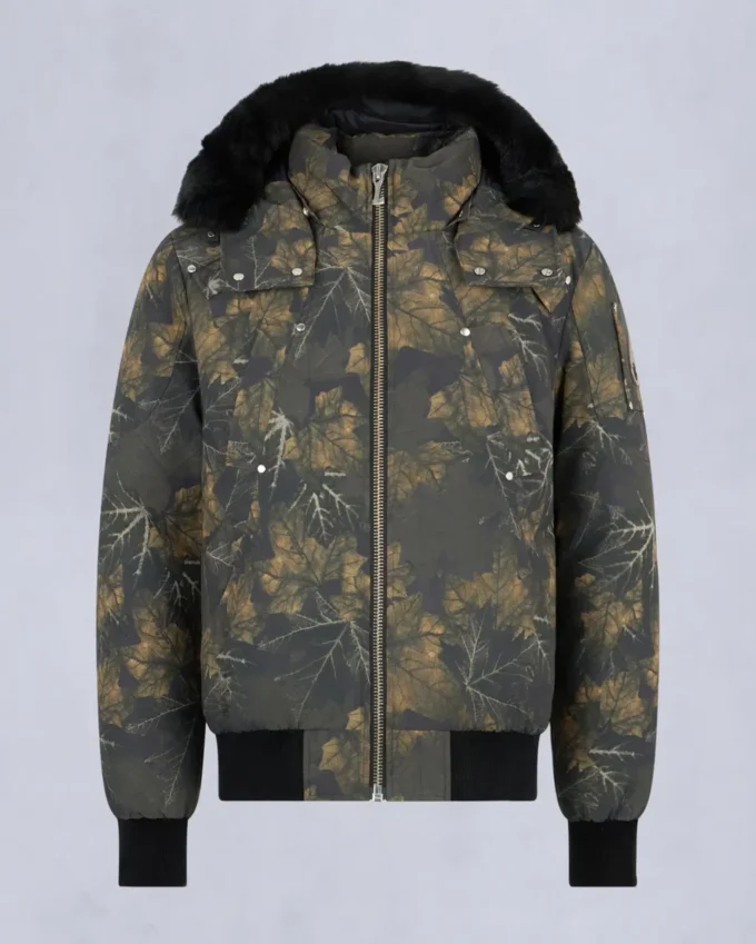 Chaqueta bomber original con ribete de piel de oveja Chaqueta bomber original con ribete de piel de oveja