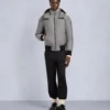 Chaqueta bomber original con ribete de piel de oveja Chaqueta bomber original con ribete de piel de oveja