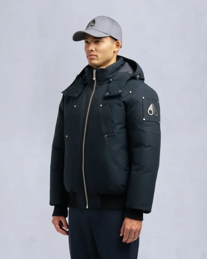 Chaqueta bomber original con ribete de piel de oveja Chaqueta bomber original con ribete de piel de oveja