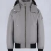 Chaqueta bomber original con ribete de piel de oveja Chaqueta bomber original con ribete de piel de oveja