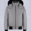 Chaqueta bomber original con ribete de piel de oveja Chaqueta bomber original con ribete de piel de oveja