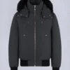 Chaqueta bomber original con ribete de piel de oveja Chaqueta bomber original con ribete de piel de oveja