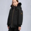 Chaqueta bomber unisex para niños Original Gold Series con ribete de piel de oveja Chaqueta bomber unisex para niños Original Gold Series con ribete de piel de oveja