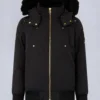 Chaqueta bomber unisex para niños Original Gold Series con ribete de piel de oveja Chaqueta bomber unisex para niños Original Gold Series con ribete de piel de oveja