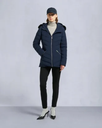 Chaqueta con ribete de piel de oveja Roselawn