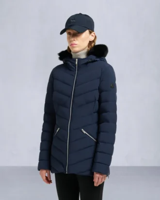 Chaqueta con ribete de piel de oveja Roselawn