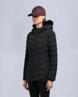 Chaqueta con ribete de piel de oveja Roselawn