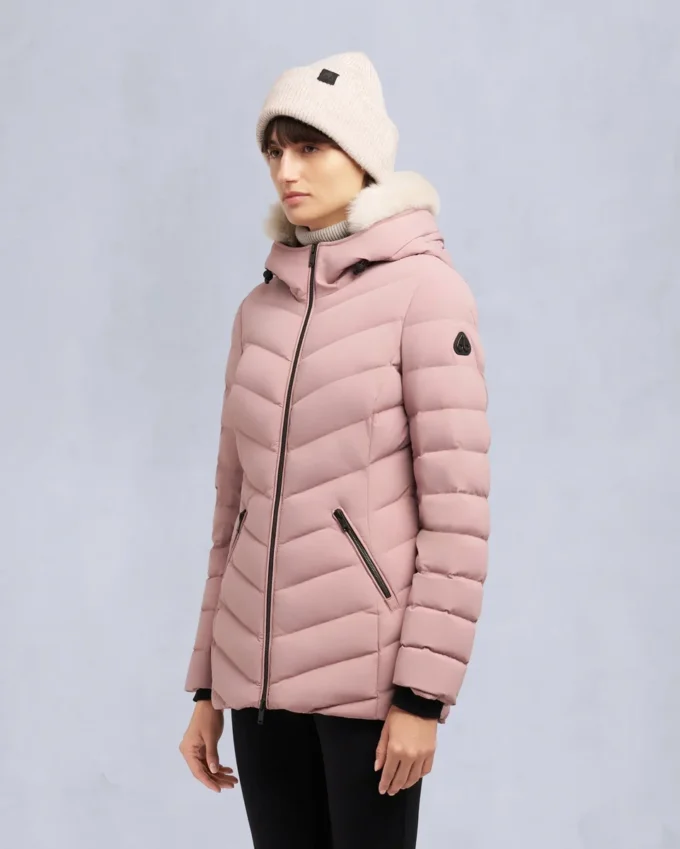 Chaqueta con ribete de piel de oveja Roselawn Chaqueta con ribete de piel de oveja Roselawn