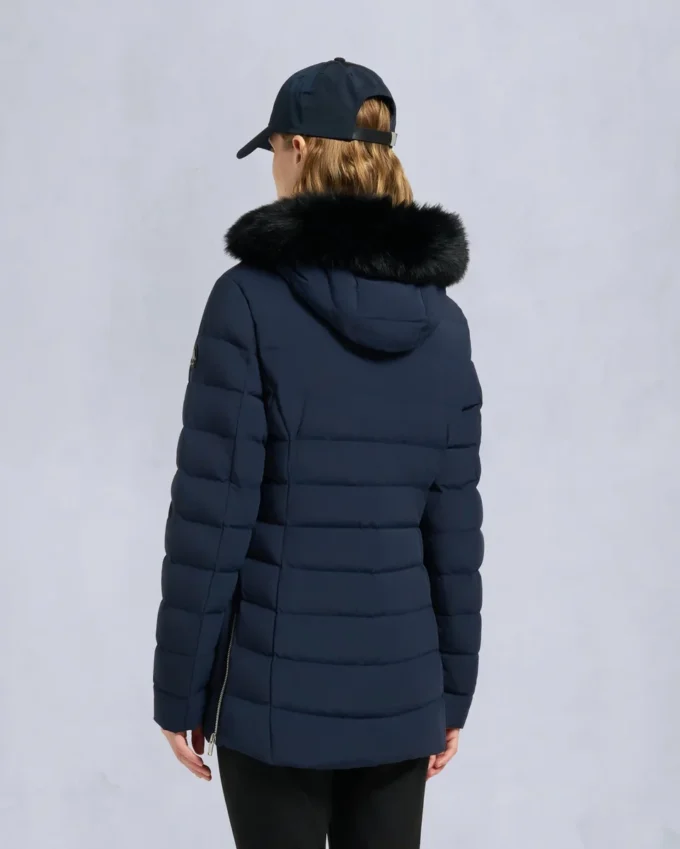 Chaqueta con ribete de piel de oveja Roselawn