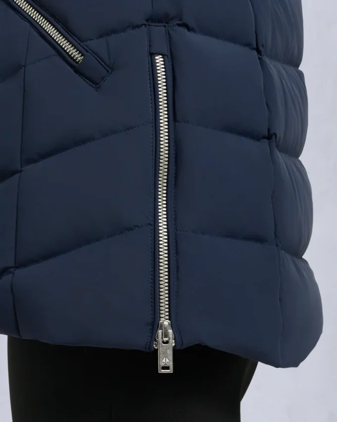 Chaqueta con ribete de piel de oveja Roselawn