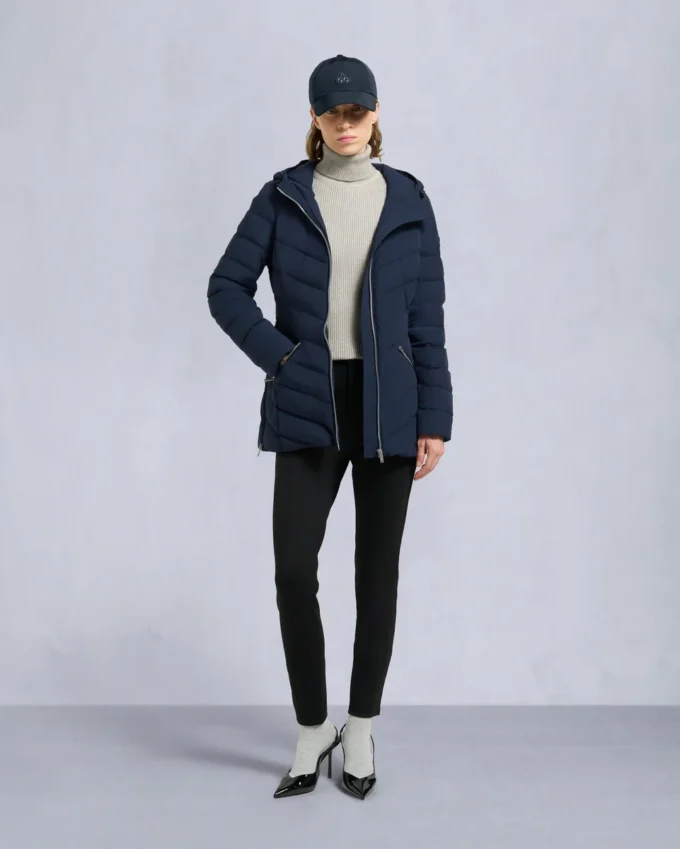 Chaqueta con ribete de piel de oveja Roselawn