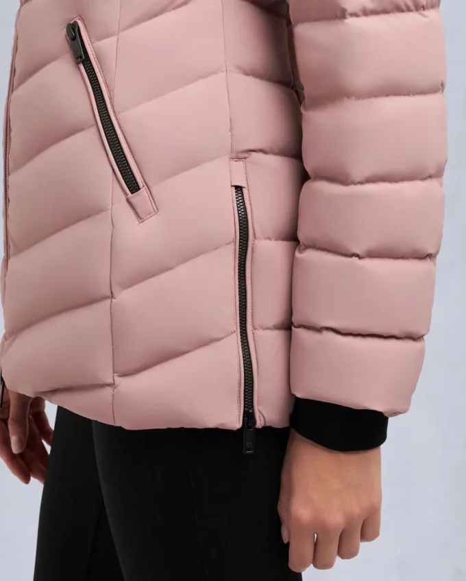 Chaqueta con ribete de piel de oveja Roselawn Chaqueta con ribete de piel de oveja Roselawn