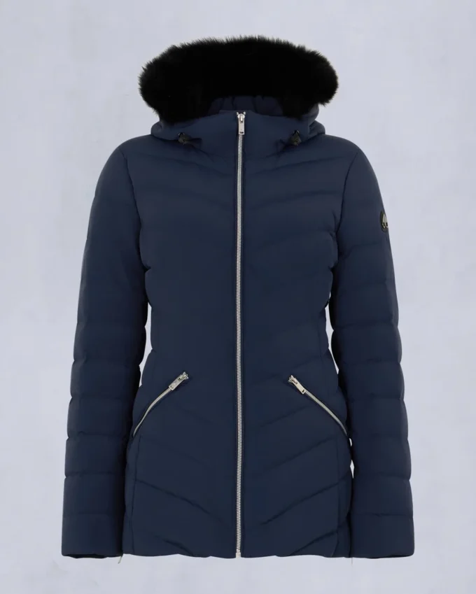 Chaqueta con ribete de piel de oveja Roselawn