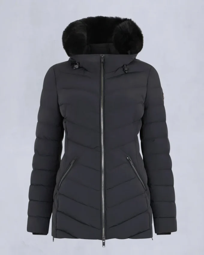 Chaqueta con ribete de piel de oveja Roselawn Chaqueta con ribete de piel de oveja Roselawn