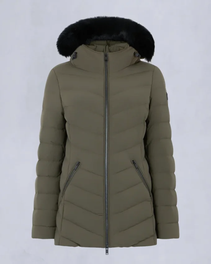Chaqueta con ribete de piel de oveja Roselawn Chaqueta con ribete de piel de oveja Roselawn