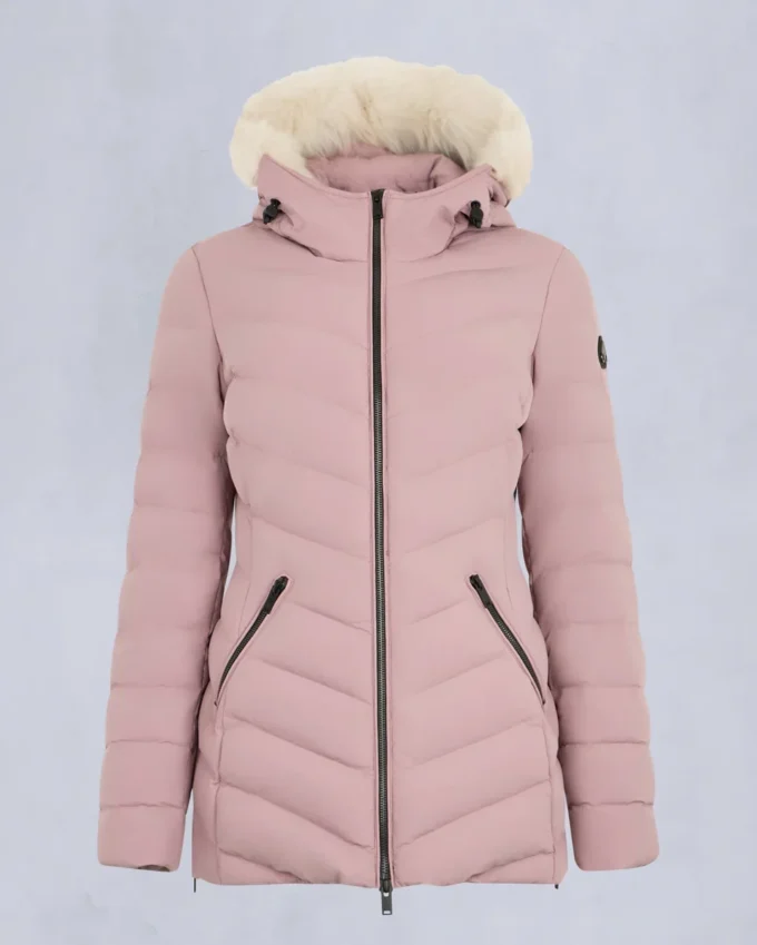 Chaqueta con ribete de piel de oveja Roselawn Chaqueta con ribete de piel de oveja Roselawn