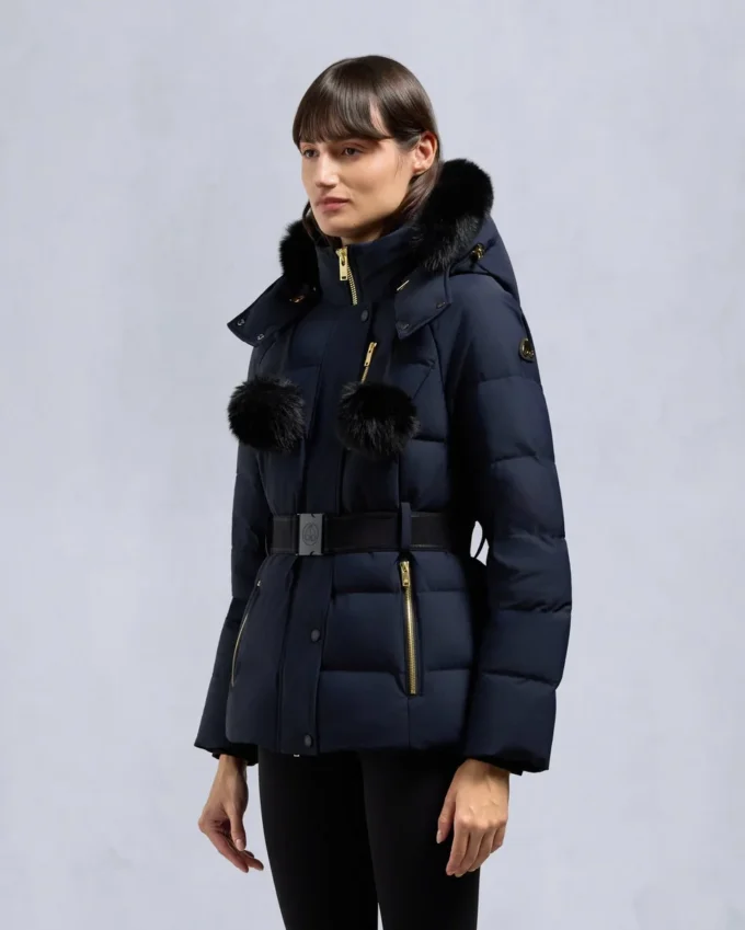 Chaqueta Gold Series Nyluxe Cambria con ribete de piel de oveja Chaqueta Gold Series Nyluxe Cambria con ribete de piel de oveja