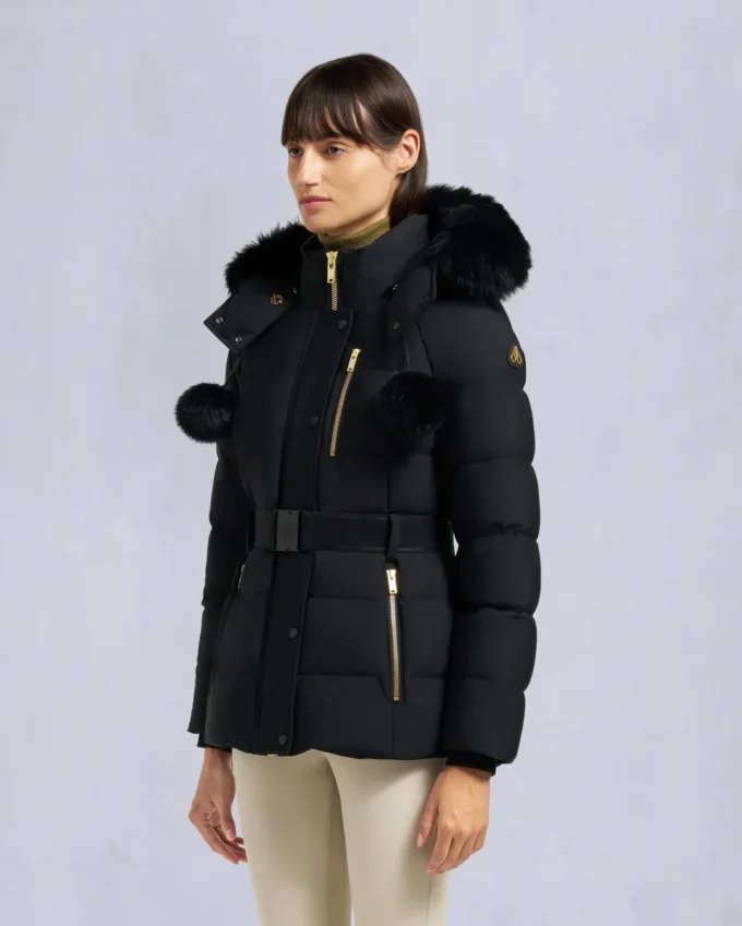 Chaqueta Gold Series Nyluxe Cambria con ribete de piel de oveja Chaqueta Gold Series Nyluxe Cambria con ribete de piel de oveja