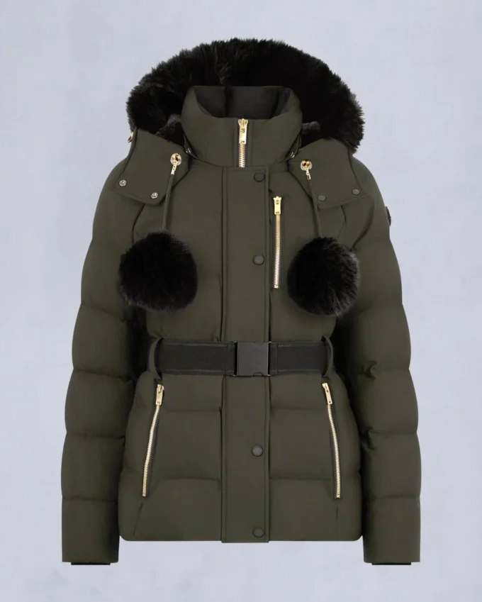 Chaqueta Gold Series Nyluxe Cambria con ribete de piel de oveja Chaqueta Gold Series Nyluxe Cambria con ribete de piel de oveja