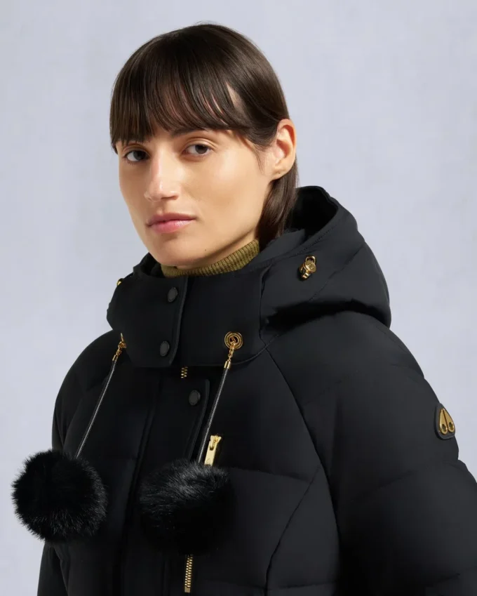 Chaqueta Gold Series Nyluxe Cambria con ribete de piel de oveja Chaqueta Gold Series Nyluxe Cambria con ribete de piel de oveja