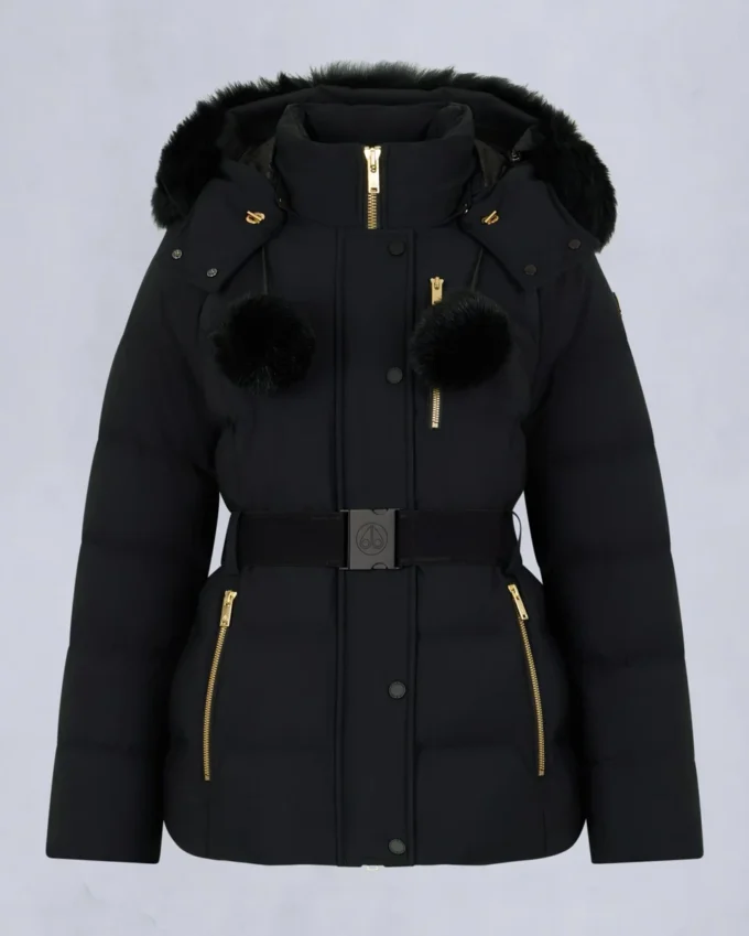 Chaqueta Gold Series Nyluxe Cambria con ribete de piel de oveja Chaqueta Gold Series Nyluxe Cambria con ribete de piel de oveja