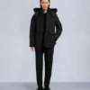chaqueta Onyx Anguille con ribete de piel de oveja chaqueta Onyx Anguille con ribete de piel de oveja