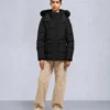 chaqueta Onyx Anguille con ribete de piel de oveja chaqueta Onyx Anguille con ribete de piel de oveja