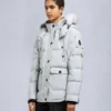 chaqueta Onyx Anguille con ribete de piel de oveja chaqueta Onyx Anguille con ribete de piel de oveja