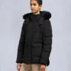 chaqueta Onyx Anguille con ribete de piel de oveja chaqueta Onyx Anguille con ribete de piel de oveja