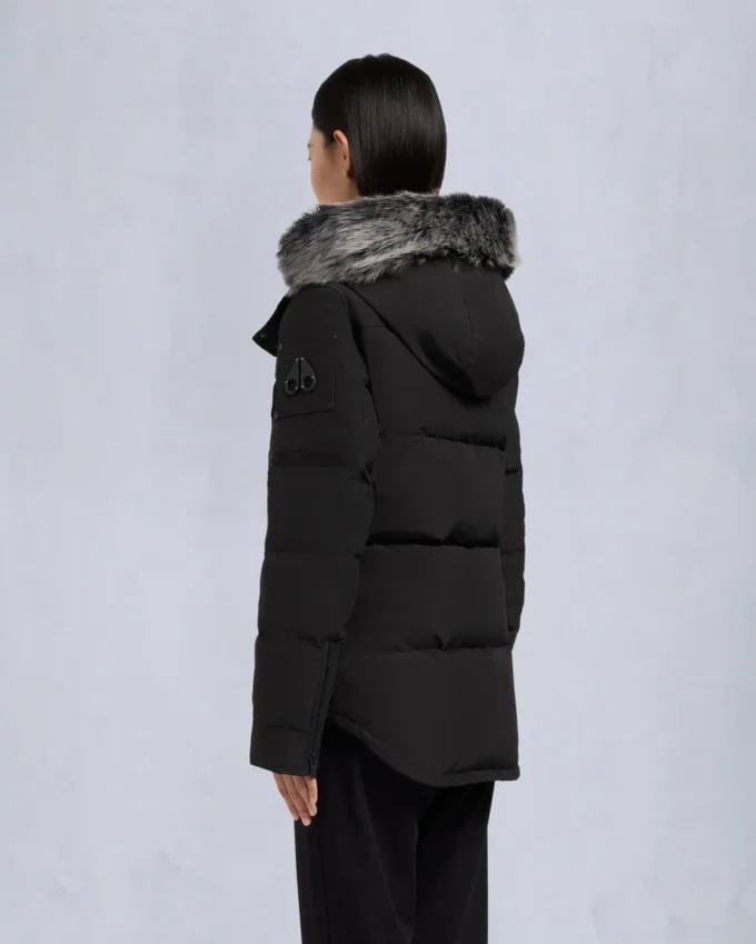 chaqueta Onyx Anguille con ribete de piel de oveja chaqueta Onyx Anguille con ribete de piel de oveja