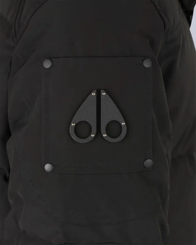 chaqueta Onyx Anguille con ribete de piel de oveja chaqueta Onyx Anguille con ribete de piel de oveja