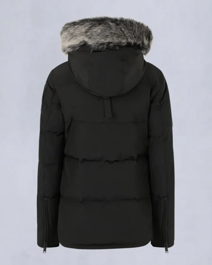 chaqueta Onyx Anguille con ribete de piel de oveja chaqueta Onyx Anguille con ribete de piel de oveja
