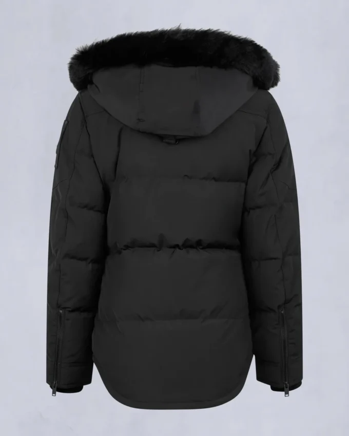 chaqueta Onyx Anguille con ribete de piel de oveja chaqueta Onyx Anguille con ribete de piel de oveja