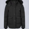 chaqueta Onyx Anguille con ribete de piel de oveja chaqueta Onyx Anguille con ribete de piel de oveja